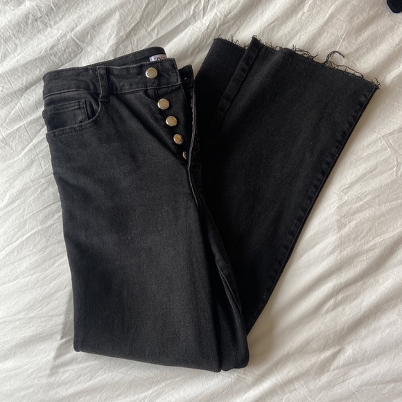 Zara Cropped Flare Jeans - Picture 1 of 5